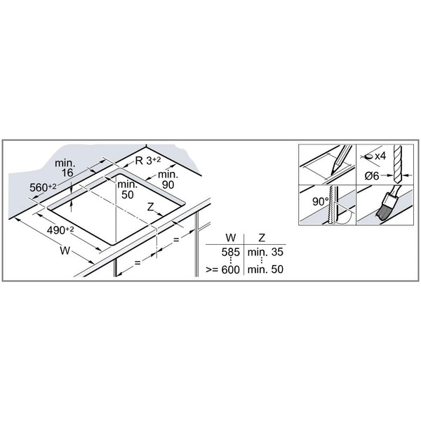 Варочная панель Bosch Serie 6 PKE611FP2E
