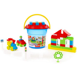 Конструктор Полесье "Строитель" "Макси" 24392 (68 элементов)