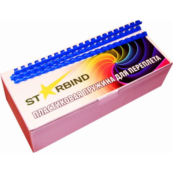 Пластиковые пружины для переплета STARBIND 28 мм синие 50шт./ BP28BuSB