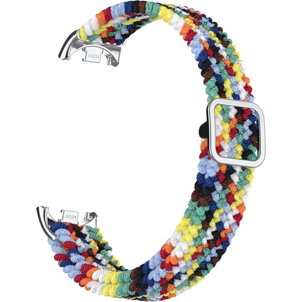 Ремешок Bingo Braided для Xiaomi Mi Band 8 (радуга светлая)
