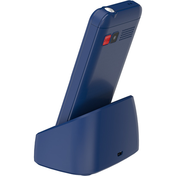 Мобильный телефон Maxvi B231ds +ЗУ WC-114 (синий)