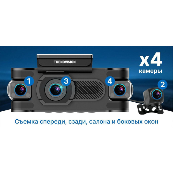 Видеорегистратор-GPS информатор (2в1) TrendVision Proof 360 GPS
