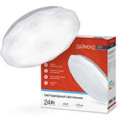 Светильник-тарелка In Home Deco 24 Вт 6500 К (даймонд)