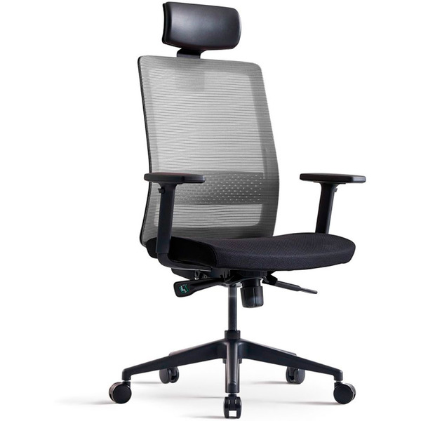 Кресло BESTUHL S30 (черная рама, спинка-сетка черный, сиденье-ткань черный)