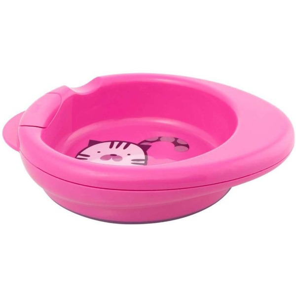 Термотарелка детская CHICCO Stay Warm, 6 мес+ 340624042 (розовый)