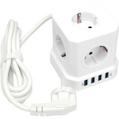 Сетевой фильтр Cablexpert TWR-5-U4-W-2