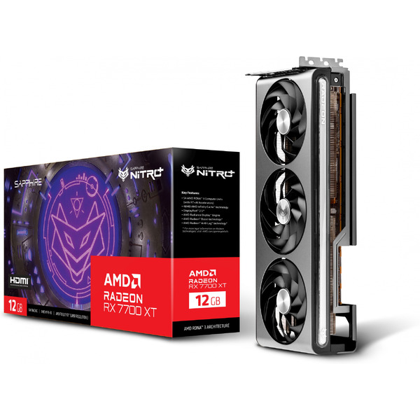Видеокарта Sapphire Nitro+ AMD Radeon RX 7700 XT 12GB 11335-02-20G