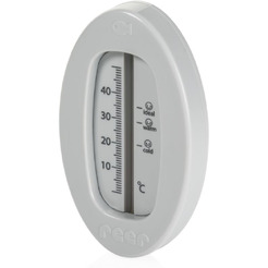 Термометр для ванны REER овальный безртутный и без BPA, серый