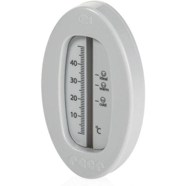 Термометр для ванны REER овальный безртутный и без BPA, серый