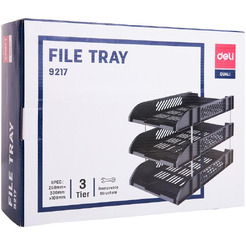 Лоток для бумаг DELI 9217BLACK