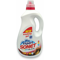 Гель для стирки SONET EXPERT Color+Black 1.5 л (30 стирок)