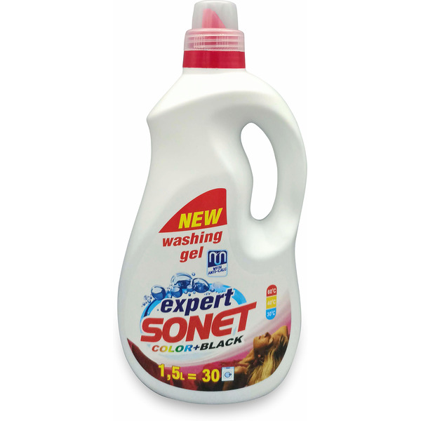 Гель для стирки SONET EXPERT Color+Black 1.5 л (30 стирок)