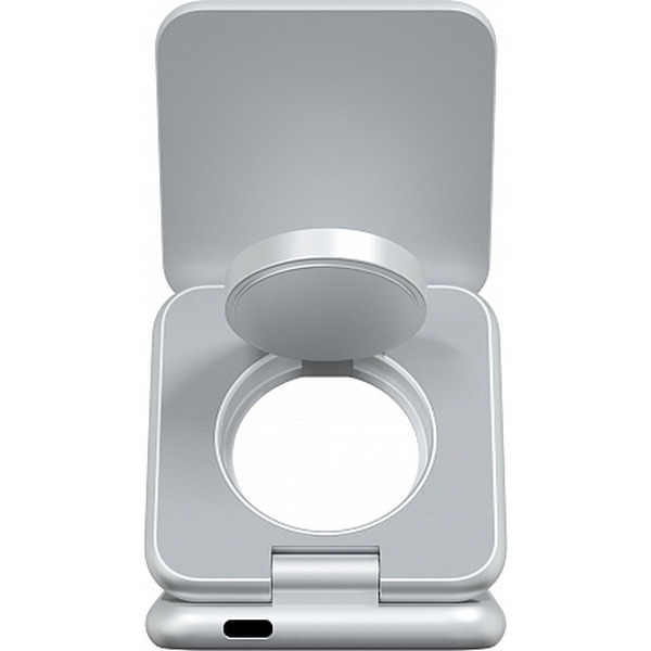 Беспроводное зарядное Magssory Fold Pro 3 в 1 WCH063 (серебристый)