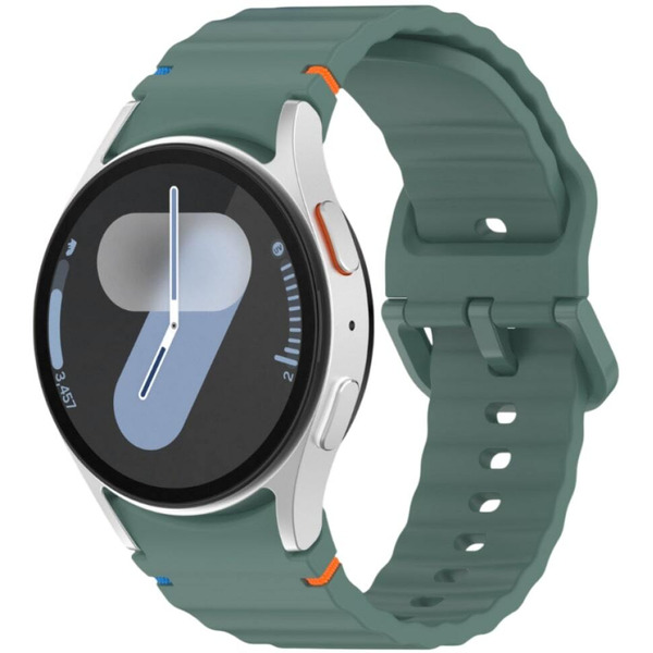 Ремешок Bingo Wave Stitching для SAMSUNG Galaxy Watch 4/5/6/7/FE (зеленый)