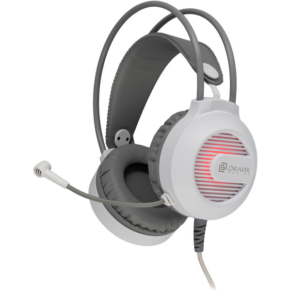 Наушники с микрофоном Oklick HS-L300G (белый)