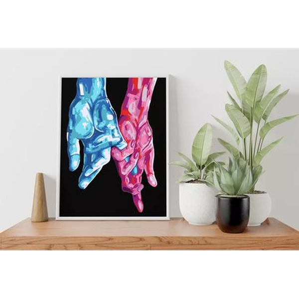 Картина по номерам PaintLine Руки PL-00158