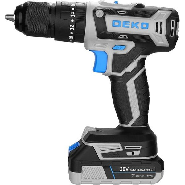 Ударная дрель-шуруповерт Deko DKCID20FU-Li 083-1119