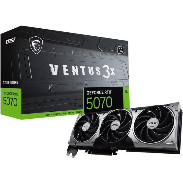 Видеокарта MSI GeForce RTX 5070 12G Ventus 3X