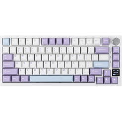 Компьютерная клавиатура AJAZZ AK820 PRO Gift Switch (фиолетово-бело-синяя)