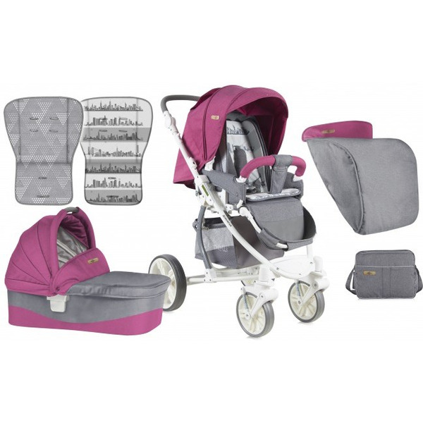 Детская коляска Lorelli Savana 2 в 1 Rose Grey (10021031749)