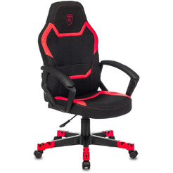Кресло геймерское Бюрократ Zombie 10 (черный/красный)