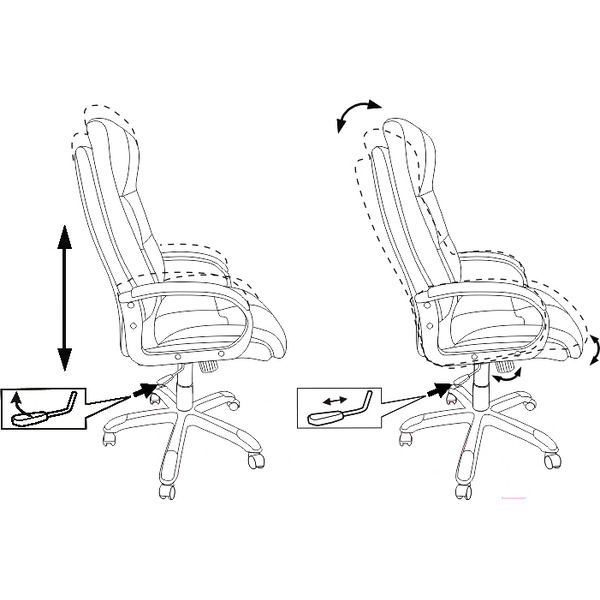 Кресло Бюрократ CH-824/LT-28 (серо-голубой)