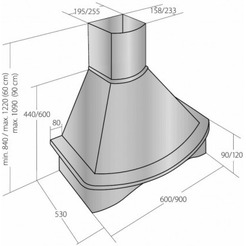 Вытяжка Akpo Rustika Nova 60 WK-4 (бежевый)