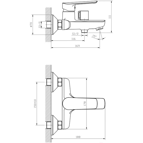 Смеситель Esko Lagos LG 54