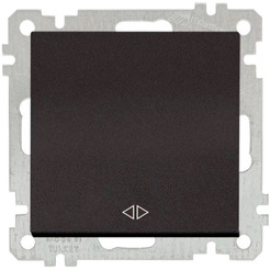 Выключатель промежуточный Mutlusan 2100-408-0184 черный мат (21 серия)