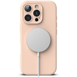 Чехол RINGKE SILICONE MAGNETIC MAGSAFE для IPHONE 16 PRO MAX PINK SAND