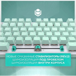 Клавиатура IO by Red Square Typex v2 g3ms Sapphire io214 (мятный)