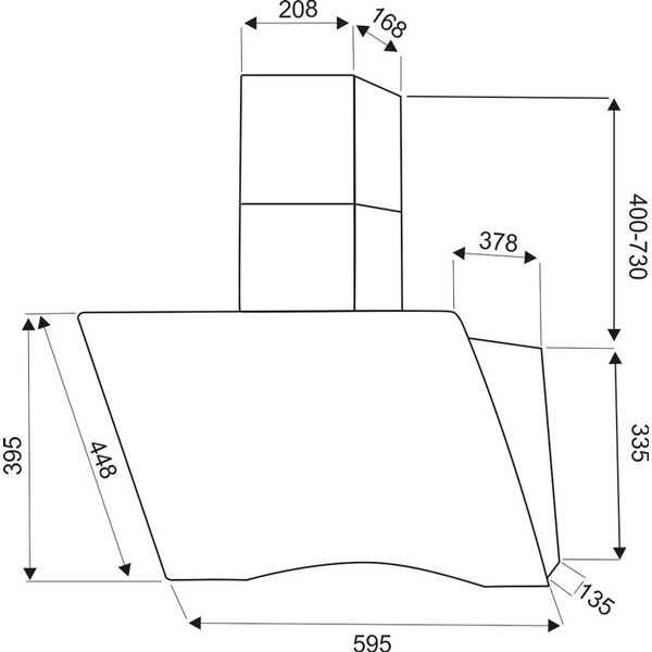 Вытяжка кухонная EXITEQ EX-1116 (черный)