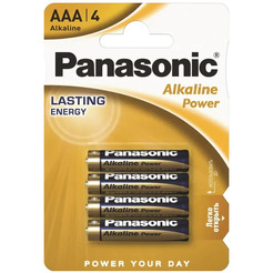 Батарейка PANASONIC Alkaline Power AAA 4 шт LR03APB/4BP