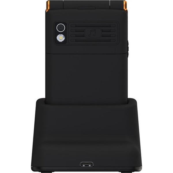 Кнопочный телефон Maxvi E11ds (черный/золотистый)