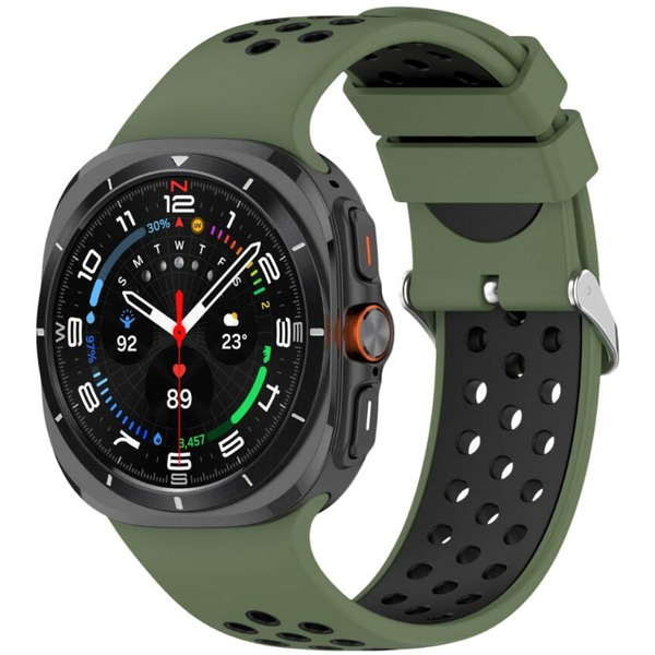 Ремешок Bingo Sport для SAMSUNG Galaxy Watch Ultra 47 мм (зеленый с черным)