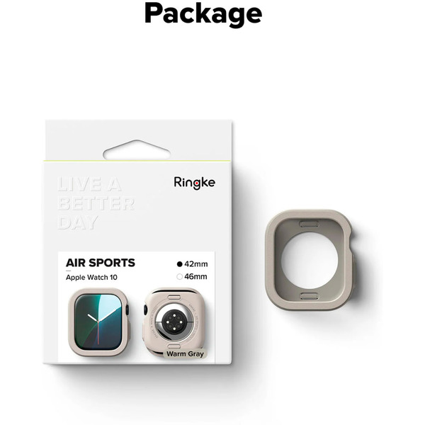 Чехол Ringke Air Sports для Apple Watch 11 / 10 42 mm WARM GRAY