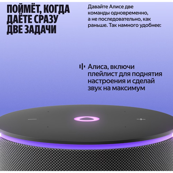 Умная колонка Яндекс.Станция Мини 3 Про (YNDX-00059BLK) черный