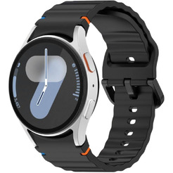 Ремешок Bingo Wave Stitching для SAMSUNG Galaxy Watch 4/5/6/7/FE (черный)