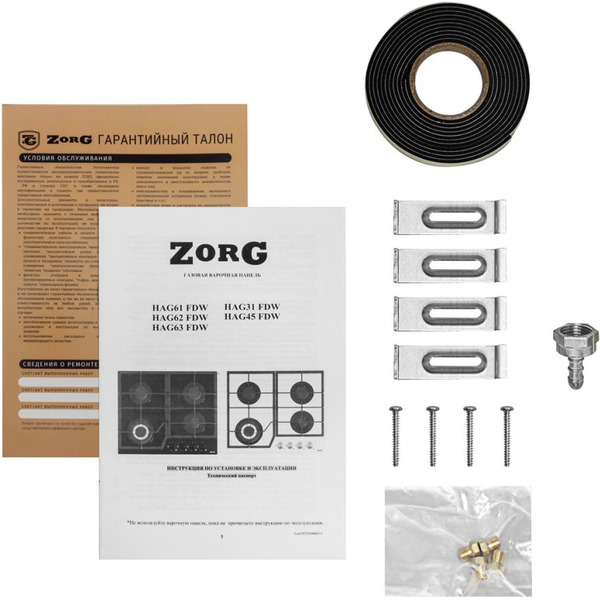 Варочная панель ZorG HAG62 FDW black