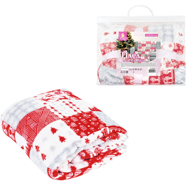 Плед новогодний ЗОЛОТАЯ СКАЗКА Лоскутки 592531 (150х200см)