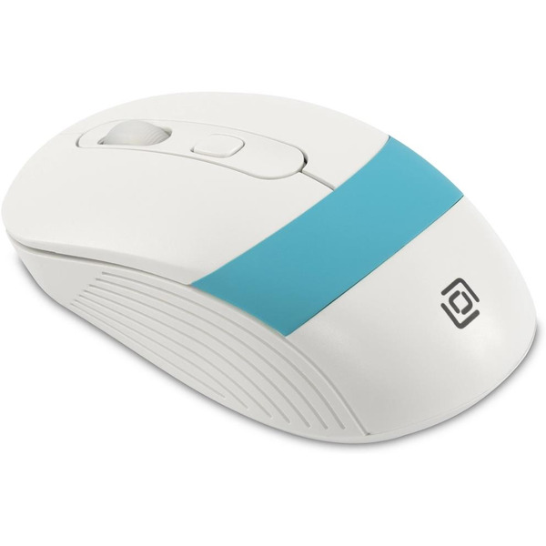 Мышь OKLICK 310MW (белый/синий)