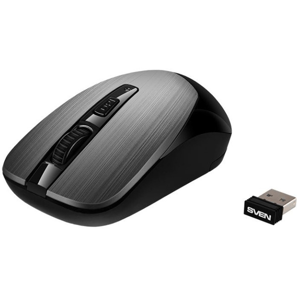 Мышь SVEN RX-380W (серый металлик)
