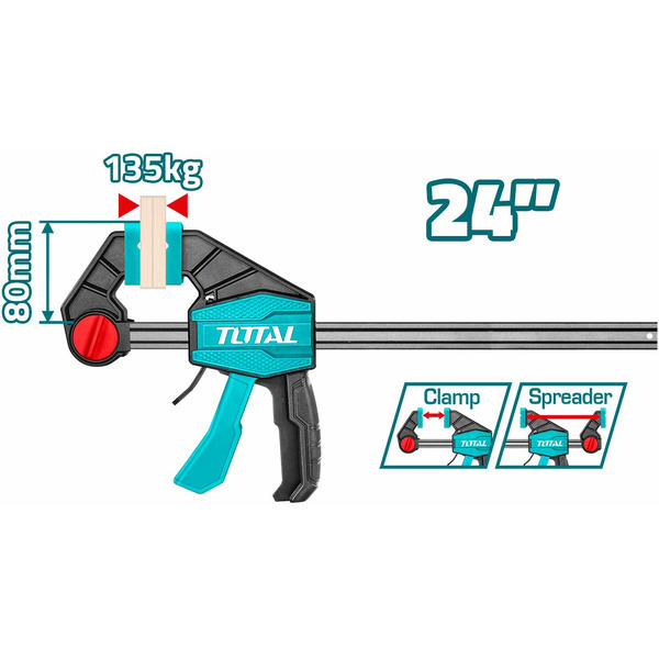 Струбцина пистолетная TOTAL THT1346802