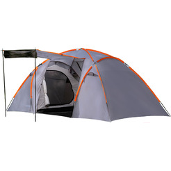 Палатка Sundays ZC-TT020-4P (2+2) (темно-серый/желтый)