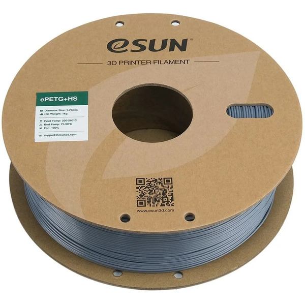 Пластиковая нить ESUN PETG+HS 1,75 мм (серый)