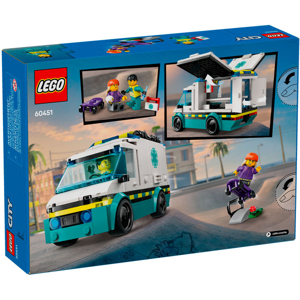 Конструктор LEGO City Скорая помощь 60451