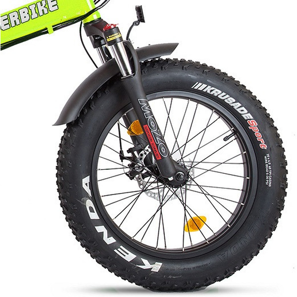 Велогибрид Cyberbike Fat 500 Bт (зелено-черный)