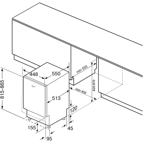 Встраиваемая посудомоечная машина Krona Wespa 45 BI V2