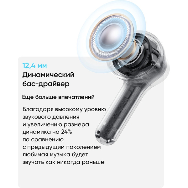 Наушники Realme Buds T200x (голубой)