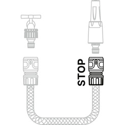 Муфта быстросъемная с автостопом STARTUL ST6013-06-1/2 ( 1/2"(5/8"))